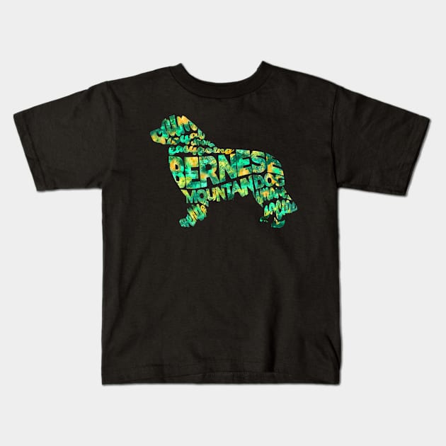 Bernese Mountain Dog Kids T-Shirt by inspirowl